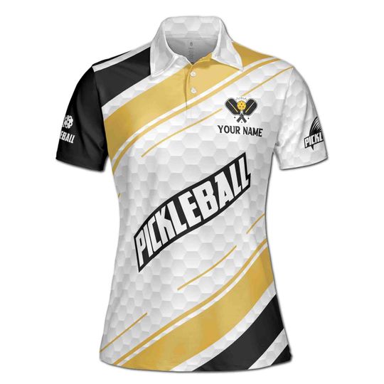 Customized Name Team Pickleball League Player Women's Polo Shirt