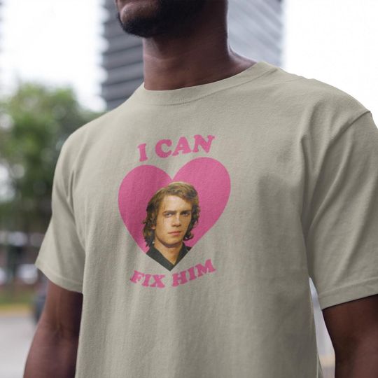 I Can Fix Him T-Shirt, Anakin Skywalker Heart, Star Wars Darth Vader Graphic Tee