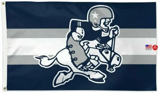 Dallas Retro Throwback Football Flag 3x5 Banner Man Cave New USA, Gift for Fan