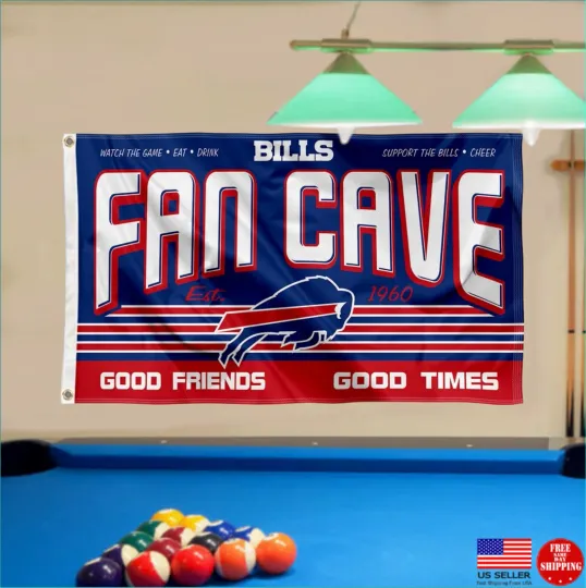 Buffalo Banner Man Cave Flag Perfect Game Day Fan Tailgating Team