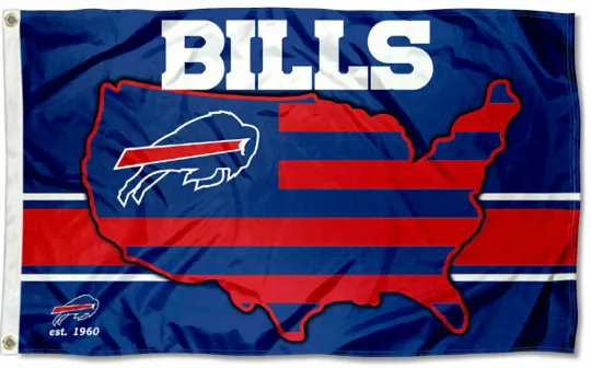Football New Fast USA Shipping Buffalo Bill Flag BANNER  Fan Gift