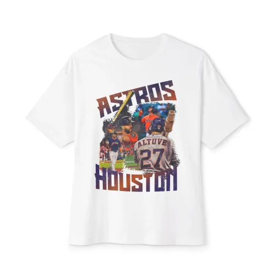 Vintage Astros Boxy Tee, Unisex T-Shirt, Houston Baseball Fan Gift, Sports