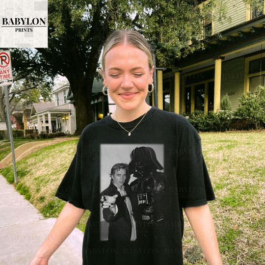 Vintage Hayden Christensen Darth Vader T-Shirt Star Wars Movie Poster Tee