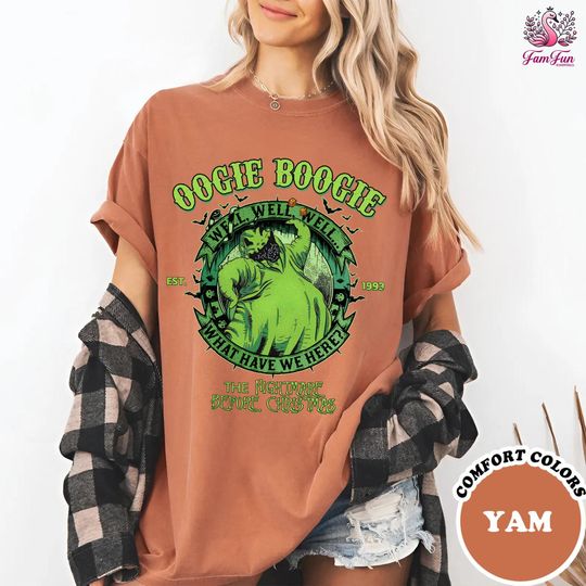 Comfort Colors Oogie Boogie Shirt, The Nightmare Before Christmas Oogie Boogie T-shirt, Halloween Ghost Shirt, Halloween Party 2025
