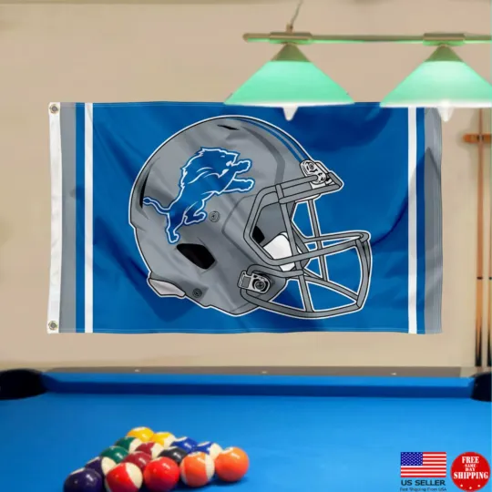 Detroit Banner Man Cave Flag Perfect Game Day Fan Tailgating Team., Gift for Fan