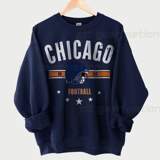 Vintage Chicago Bears Sweatshirt, Retro football Fan Apparel, Perfect Gift for Bears Fans