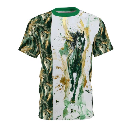 Majestic Horse Print Unisex Tee, Equestrian Style, Unique Graphic 3D T-Shirt