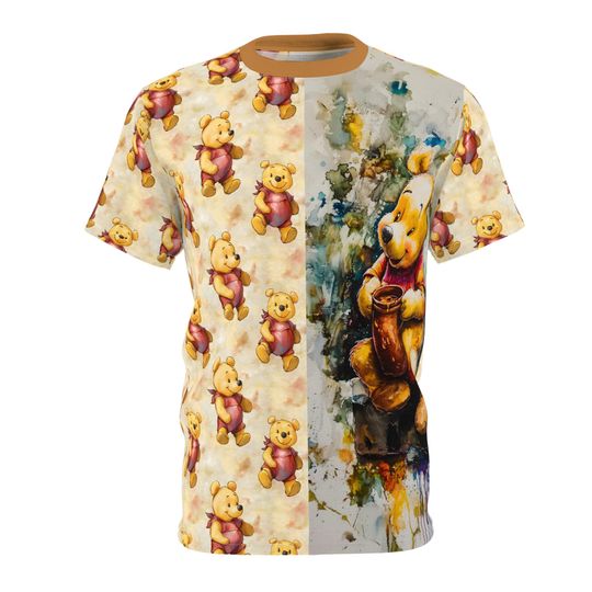 Whimsical Pooh Bear Tee - Unisex Winnie the Pooh T-Shirt, Cute Animal Graphic Top