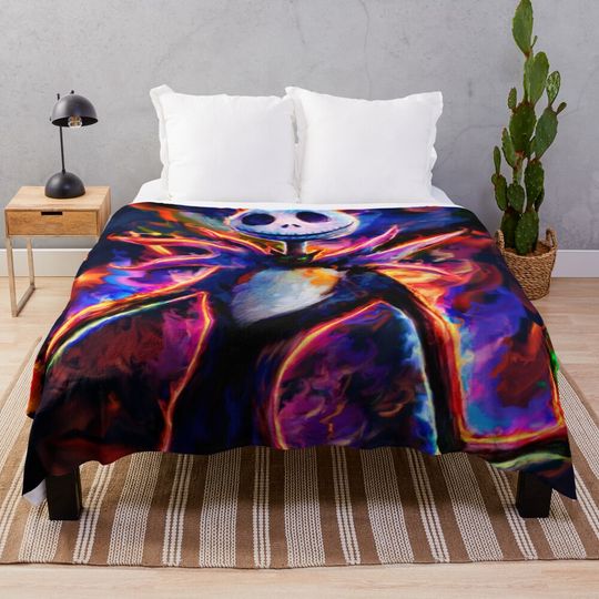 nightmare before christmas Throw Blanket