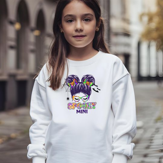 Youth Crewneck Sweatshirt Halloween Spooky  Unisex Sweaters