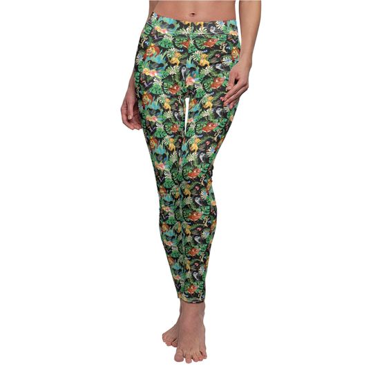 Watercolor Lion King Jungle - Women's Full Length Leggings