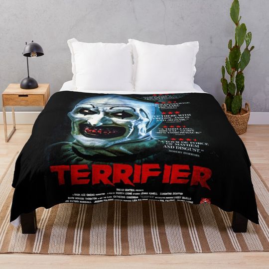Music Vintage Retro Terrifier 2017 Movie Poster Love You Fans  Throw Blanket