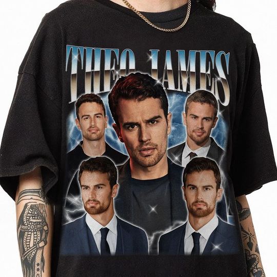 Retro 90s Theo James Bootleg TShirt, Vintage Theo James 90s Homage Shirt, Theo James Vintage Movie Rap Tee