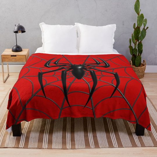 3d Spider Throw Blanket