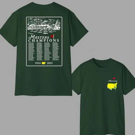 2025 Masters Tournament T-Shirt – Augusta Golf Tee Celebrating 91 Years