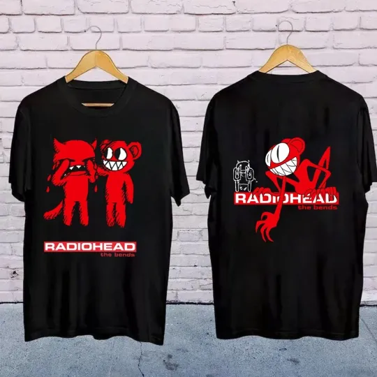Radiohead Band T-Shirt – Two Sided Short Sleeve Rock Fan Unisex Tee