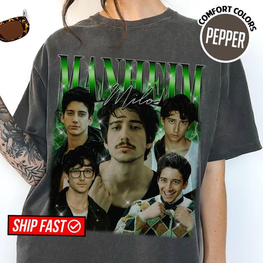 Milo Manheim Zed Homage Shirt, DisneyChannel The Rise Of Red 90s Bootleg Tee, Descendants Zombies 4, Descendants Merch Shirt