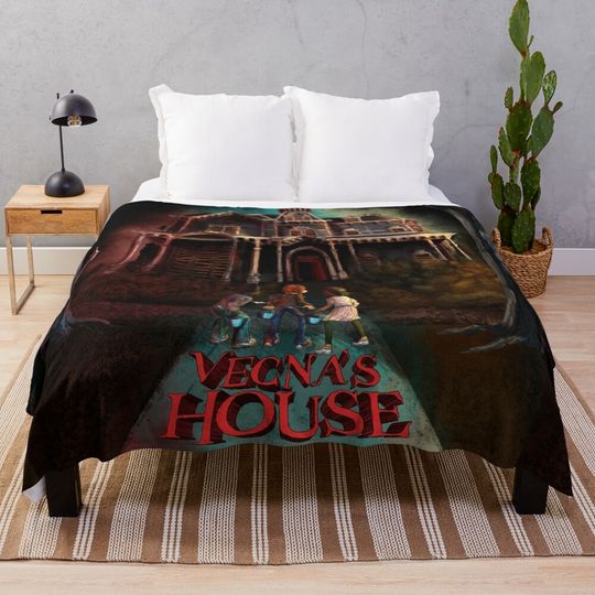 Vecna House (Monster House Parody) - Stranger Things Throw Blanket