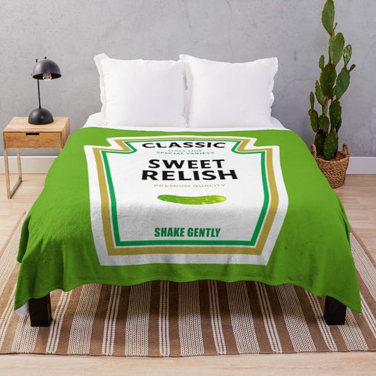 Sweet Relish Halloween 2023 Costume Ketchup Mustard Mayonnaise Matching Couple Group Team Family Throw Blanket