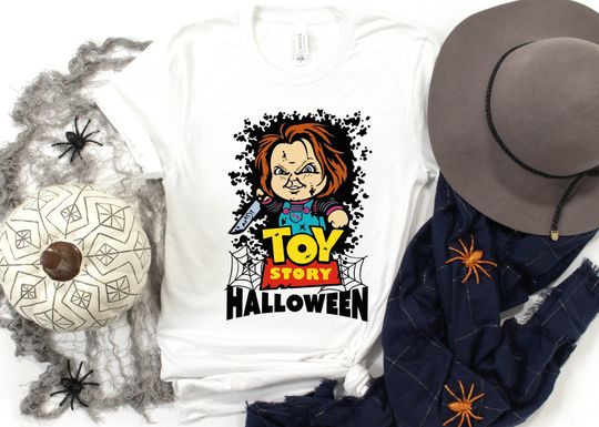 Toy Story Halloween T-Shirt, Theme Short Sleeve Shirt, Scary Halloween Tee
