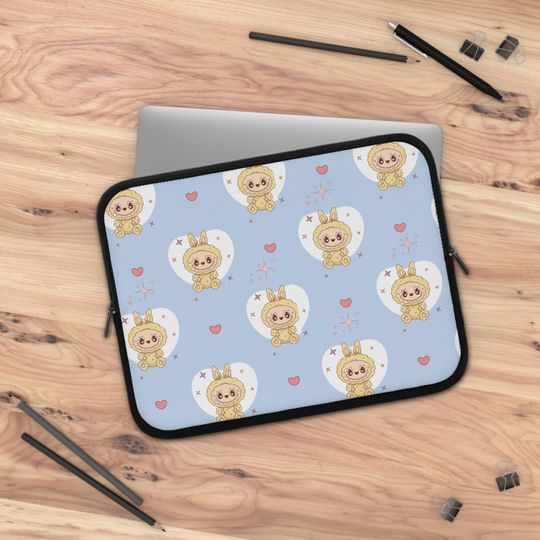 Cute labubu Laptop Sleeve, Soft Case for MacBook, Protective Cover, Gift for Students, Tablet Pouch
