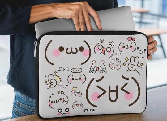 Cute Kawaii laptop sleeve | Laptop case | Custom laptop sleeve | Gift for friends