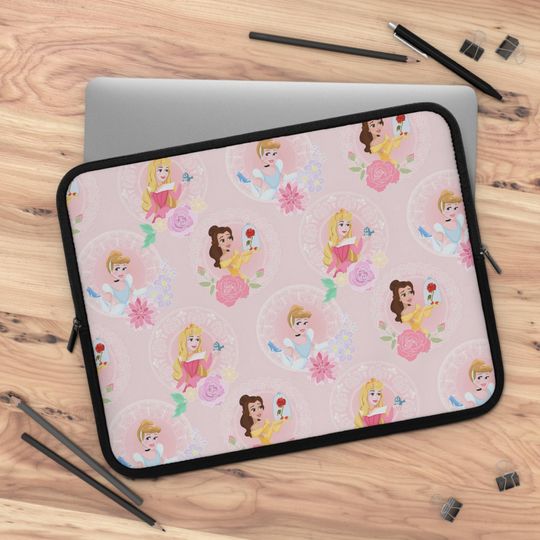 princess inspired Laptop Sleeve, Laptop cover, Laptop carrier, computer cover