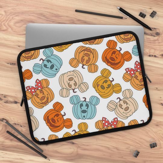 Halloween Mickey pumpkin Laptop Sleeve, Laptop cover, Laptop carrier