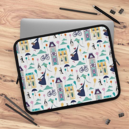 Mary Poppins Laptop Sleeve, Laptop cover, Laptop carrier, computer cover