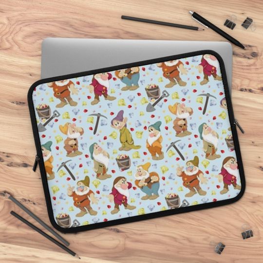 seven dwarfs laptop sleeve, snow white Laptop Sleeve, Laptop cover, Laptop carrier
