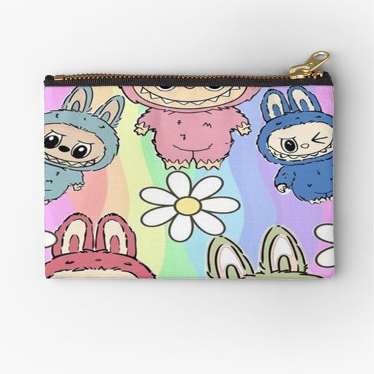 labubu aesthetic Zipper Pouch, Cute Bags Gift, Gift for Fan