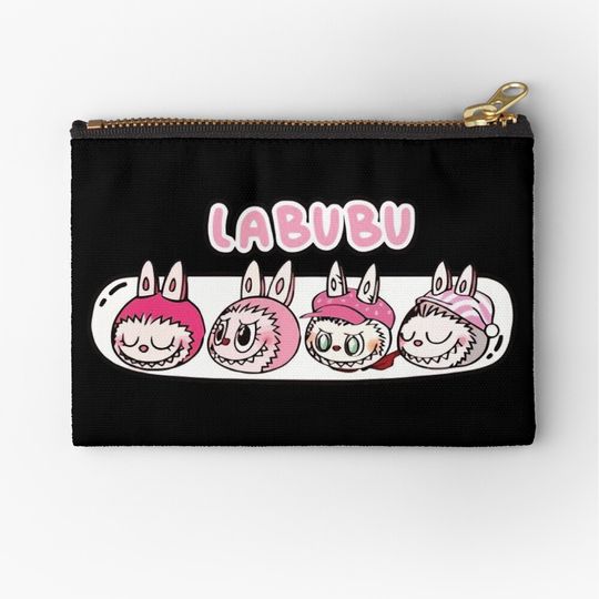 Labubu Cute Monster Art Print – Labubu Illustration – Labubu Fan Art Zipper Pouch