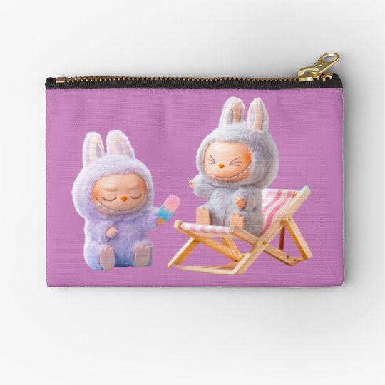 Cute Labubus Zipper Pouch, Cute Bags Gift, Gift for Fan