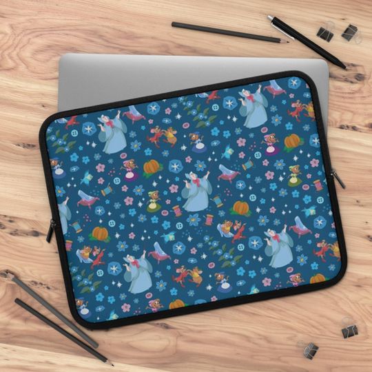 Cinde Fairy Godmother Laptop Sleeve, Disney-Inspired Computer Cover