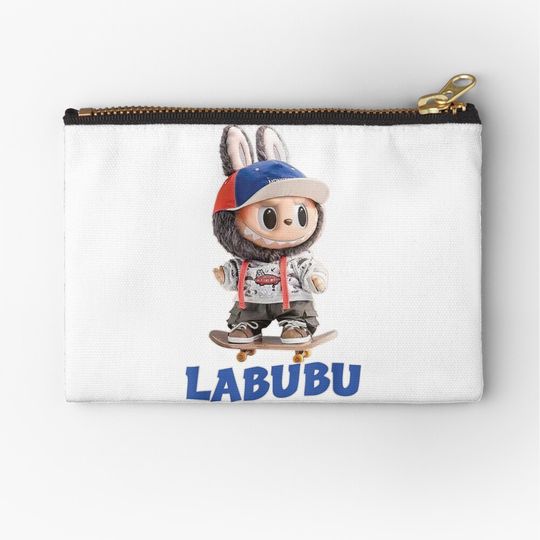 l a b u b u lover cute - labubu p.a.r.t.y meme zipper pouch, cute bags gift, gift for fan