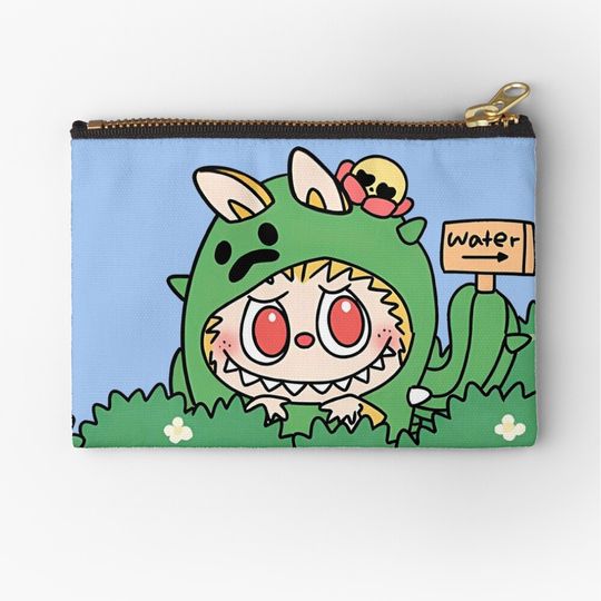 Labubu Monster cactus Zipper Pouch, Cute Bags Gift, Gift for Fan