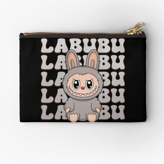 Labubu Sesame Zipper Pouch, Cute Bags Gift, Gift for Fan