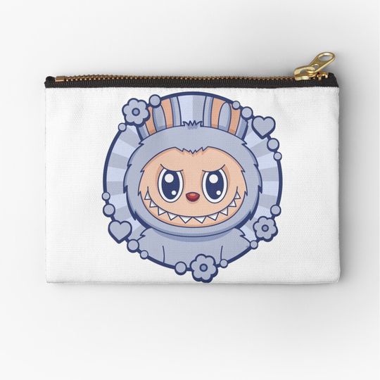 Labubu Seasalt Coconut Zipper Pouch, Cute Bags Gift, Gift for Fan