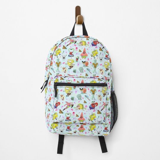 Funny SpongeBob Pattern - Handsome Squidward Patrick Gary Mr Crabs Sally Plankton Backpack