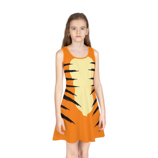 The friendly Tigger Girls' Sleeveless Sundress