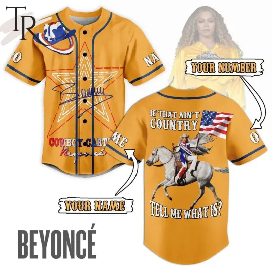 Cowboy Carter Beyonce Custom Baseball Jersey