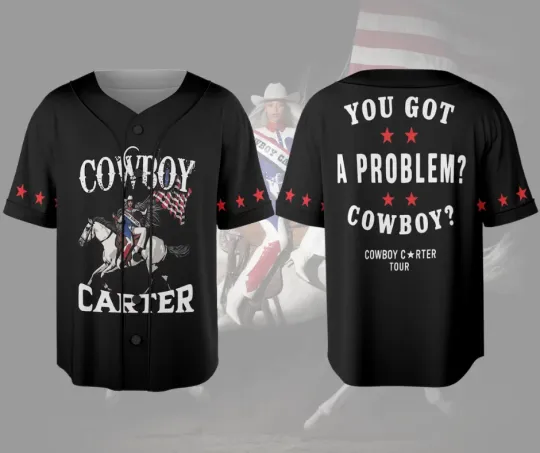 Beyonce Houston Inspired 2025 Baseball Jersey Cowboy Carter Tour Concert