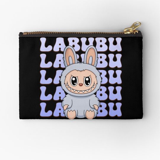 Labubu Seasalt Coconut Zipper Pouch, Cute Bags Gift, Gift for Fan