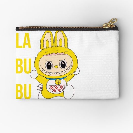 Lapupu Scary Smiley Face Doll Zipper Pouch, Cute Bags Gift, Gift for Fan