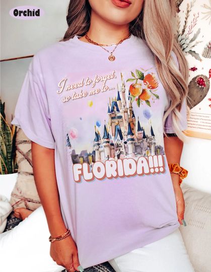 Retro Florida Est 1971 Shirt, Take Me To Florida Tee, Disney Magic Kingdom Castle Shirt