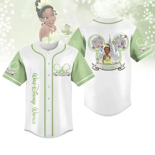 Custom Princess And The Frog Baseball Shirt, Disney Tiana Baseball Jersey, Disney Girl Trip Jersey Shirt, Princess Tiana Jersey Women
