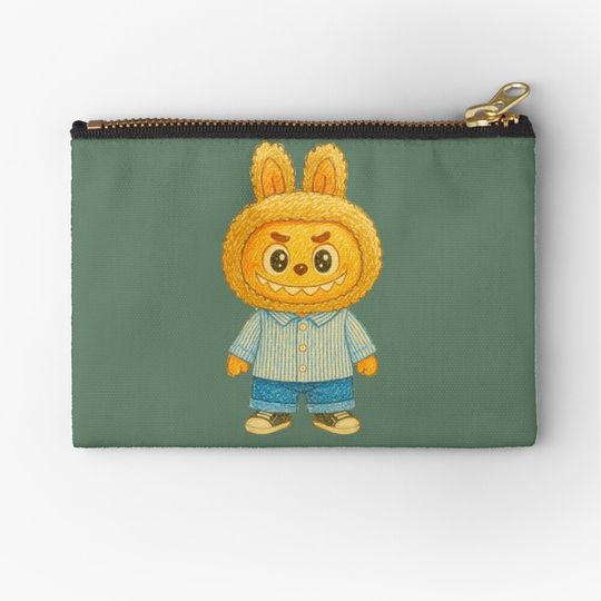 Cute Labubu Zipper Pouch, Cute Bags Gift, Gift for Fan