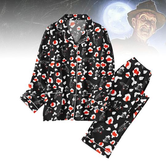 Freddy Krueger Pajamas Set, Horror Pajamas For Fan