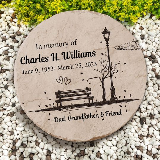 Memorial Personalized Garden Stone,In Loving Memory Gift