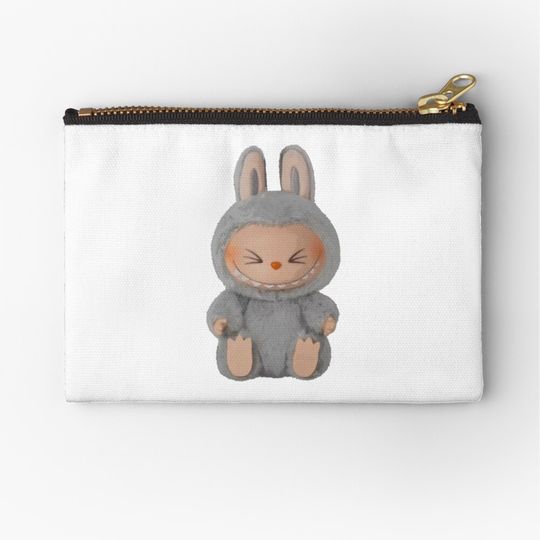 hehe labubu Zipper Pouch, Cute Bags Gift, Gift for Fan